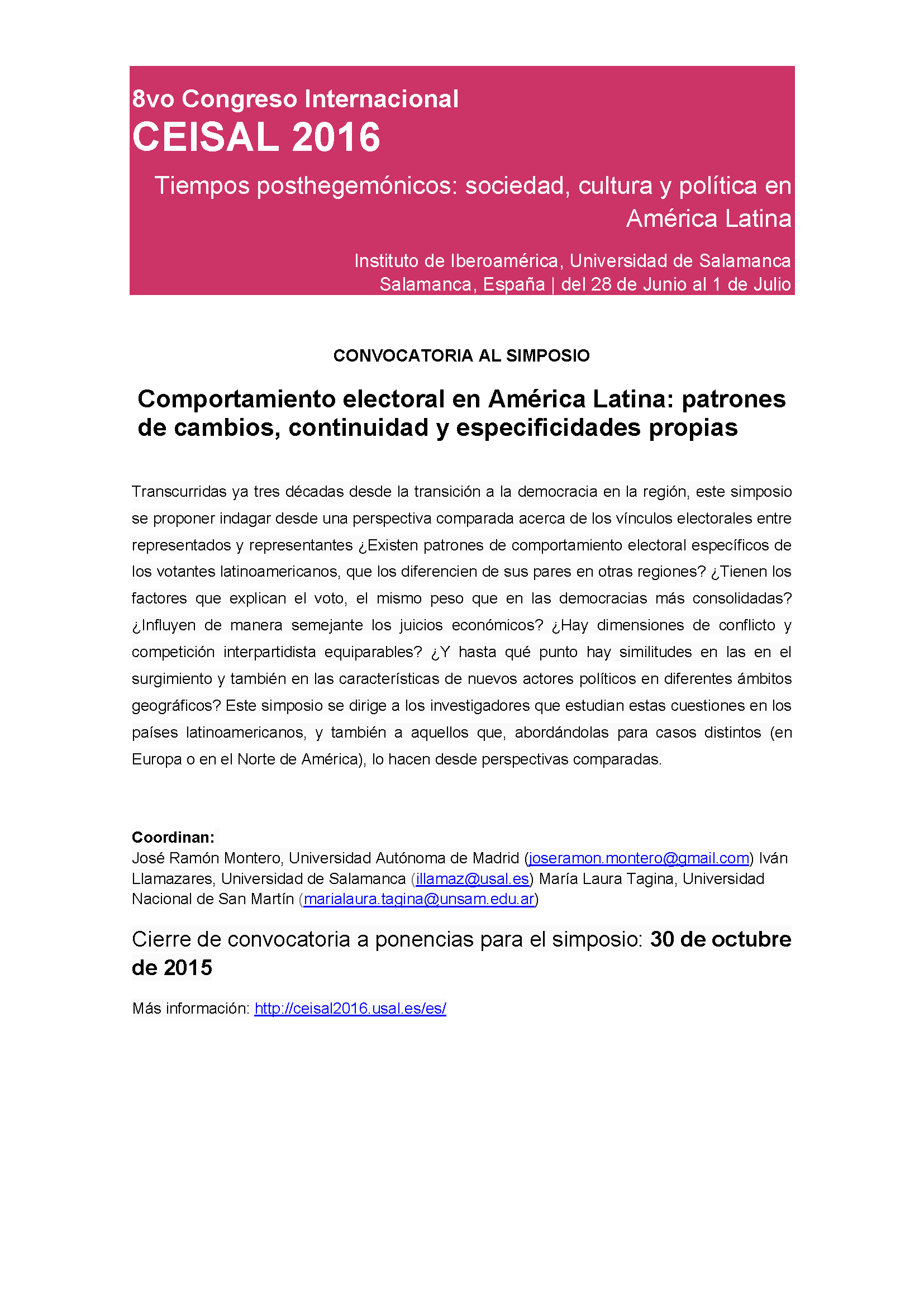 Convocatoria