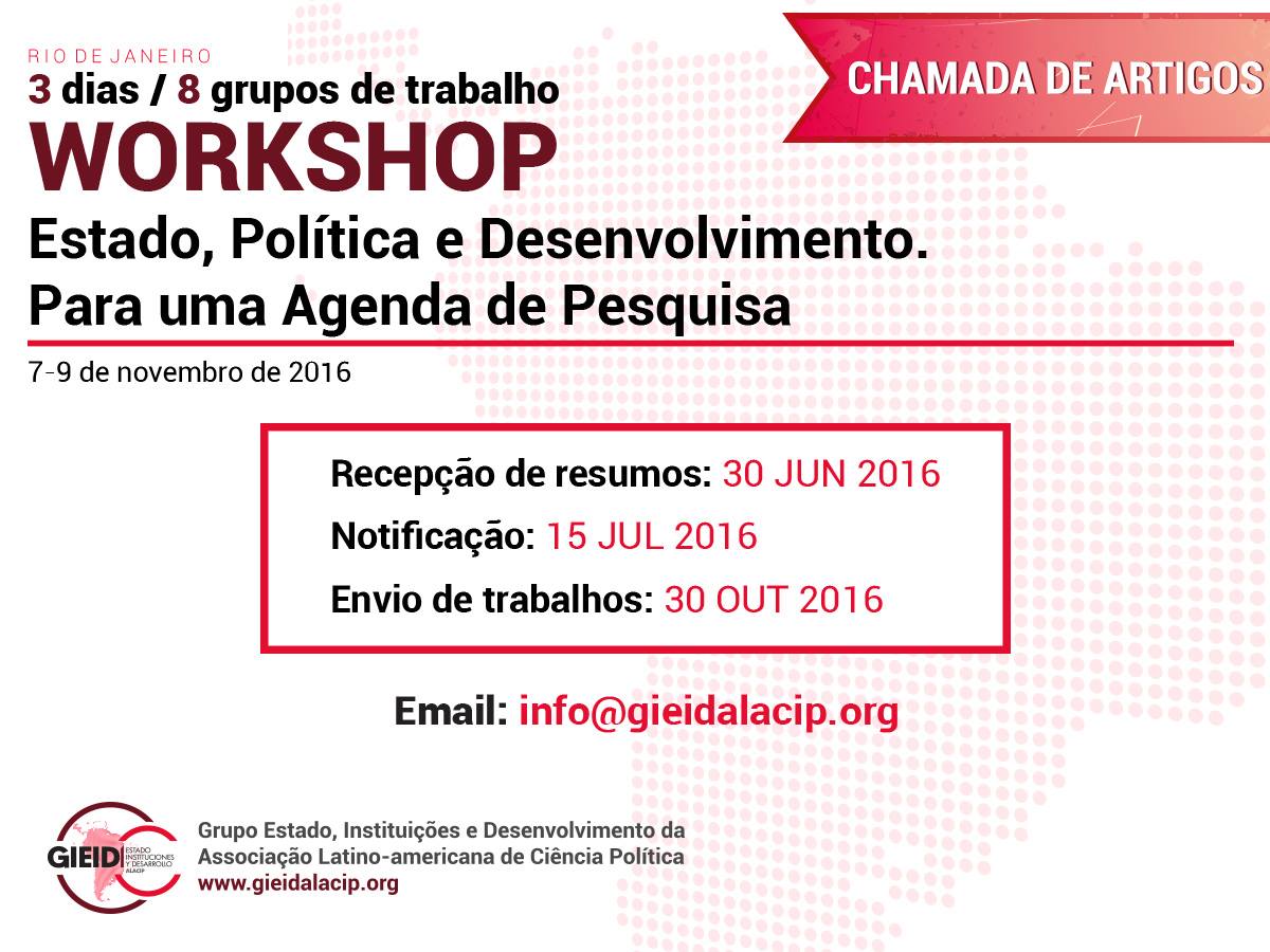 Workshop Grupo de Investigación ALACIP Estado, Instituciones y Desarrollo, UERJ, Rio de Janeiro