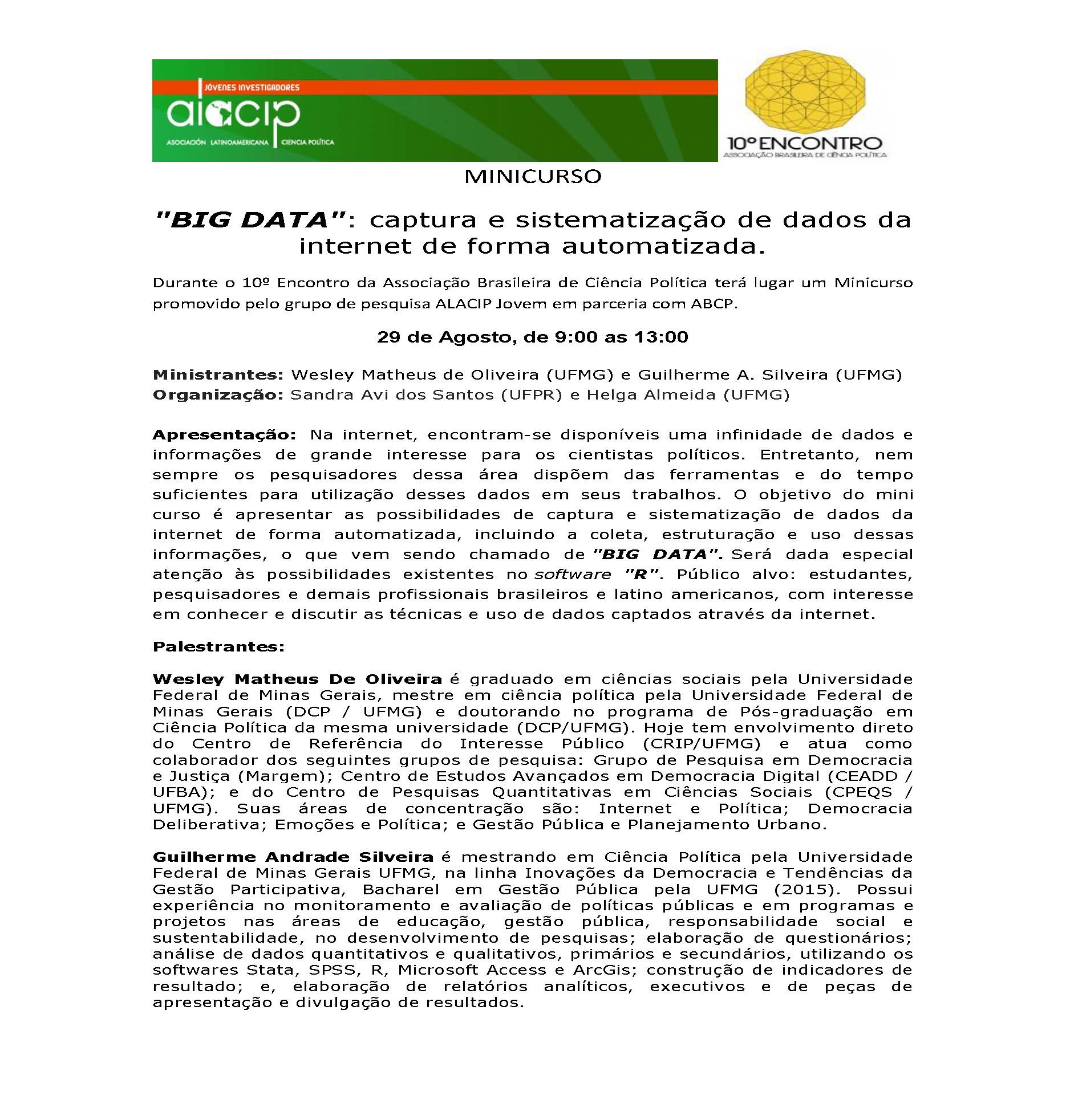 MINICURSO abcp2016