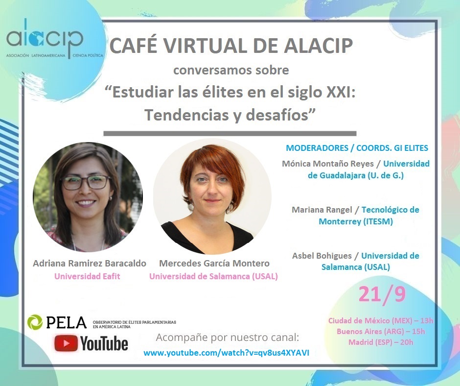 Café Virtual del Grupo Elites en América Latina “Estudiar las élites en el Siglo XXI: Tendencias y desafíos” – 21 de Septiembre 2021