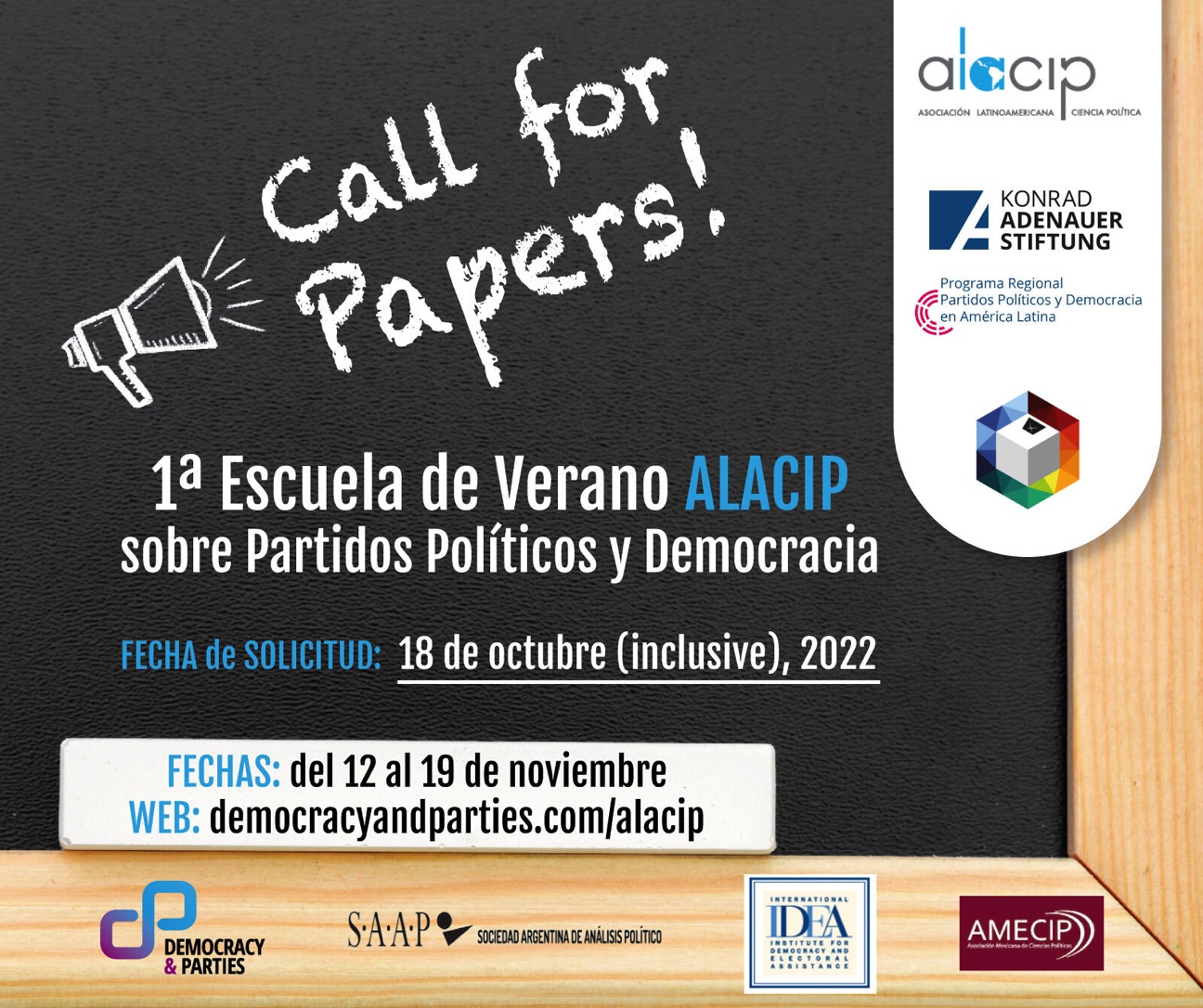 1º Escuela de Verano ALACIP sobre Partidos Políticos y Democracia