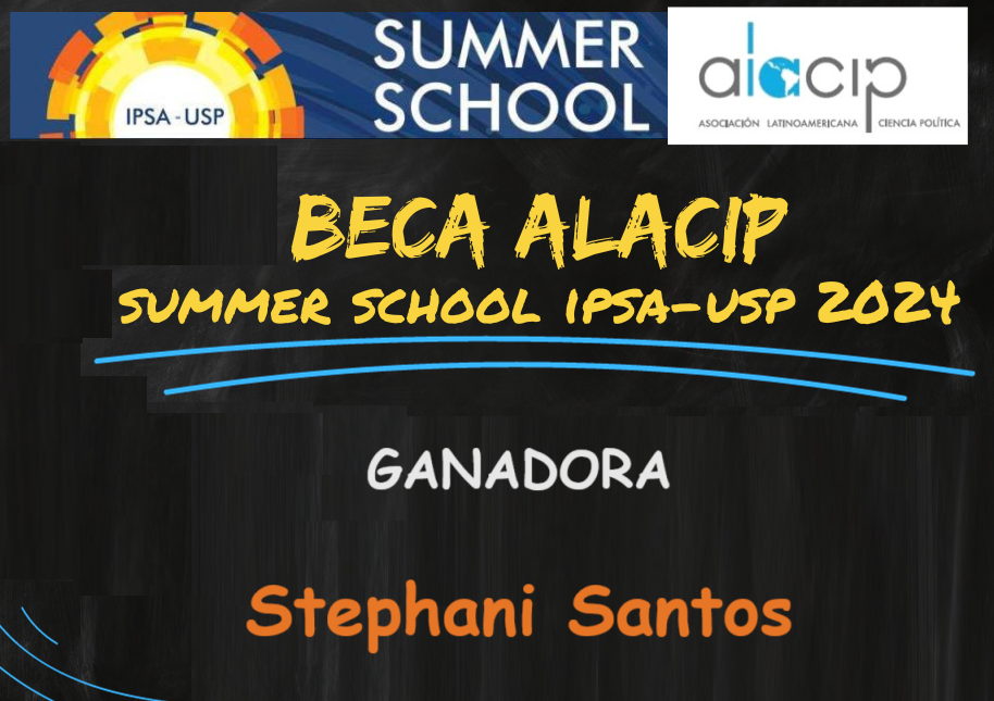 Anuncio del Ganador de la Beca ALACIP para IPSA-USP Summer School 2024