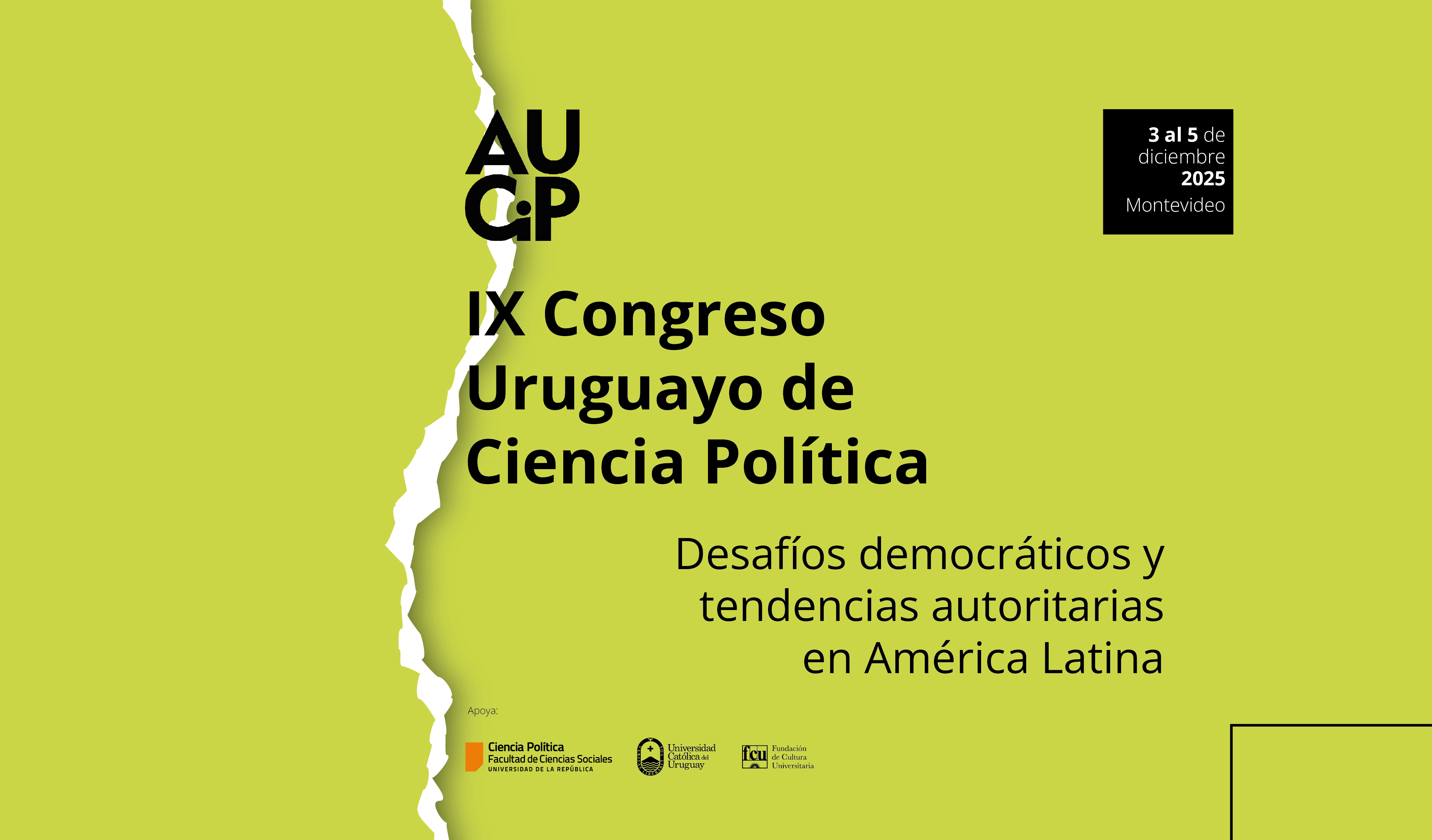 IX Congreso Uruguayo de Ciencia Política – 3, 4 y 5 de diciembre de 2025