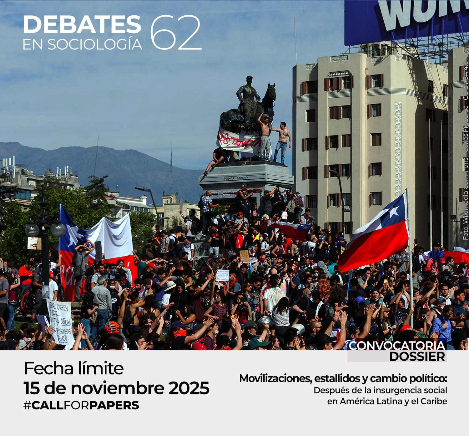Convocatoria de artículos al Número “Movilizaciones, estallidos y cambio político: Después de la insurgencia social en América Latina y el Caribe” – Revista Debates en Sociología