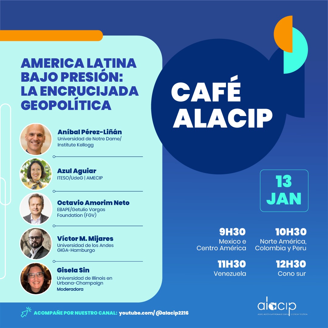Café ALACIP – “América Latina bajo Presión: La encrucijada geopolítica” (13/1)